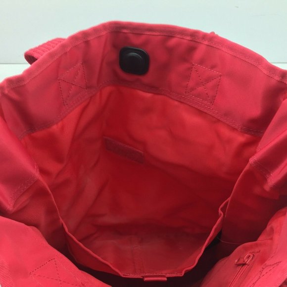 Bossini Ladies Womens Red Expandable Tote Shoulder Bag Purse - Picture 6 of 9